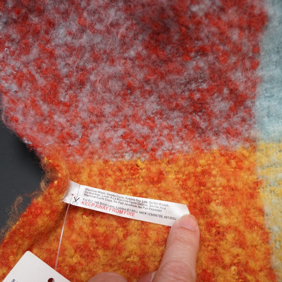 Urban Outfitters BDG Plaid Blanket Scarf Huge Polyester New