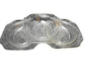 Indiana Glass Recollection Clear Square Butter Bases Set of 3