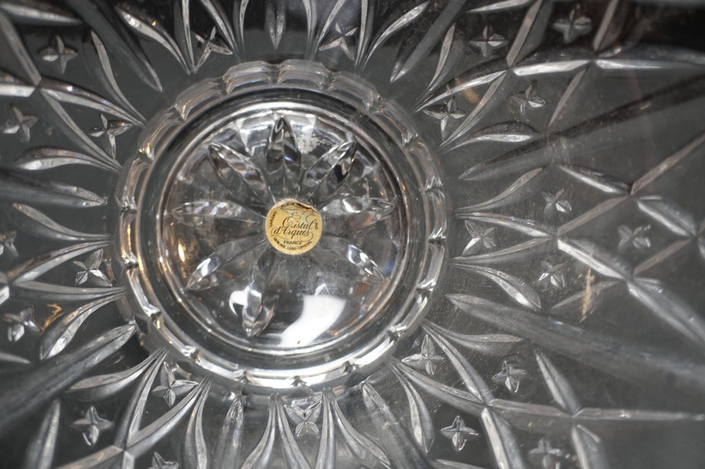 Cristal d'Arques Fleuron Heavy Crystal Serving Bowl France
