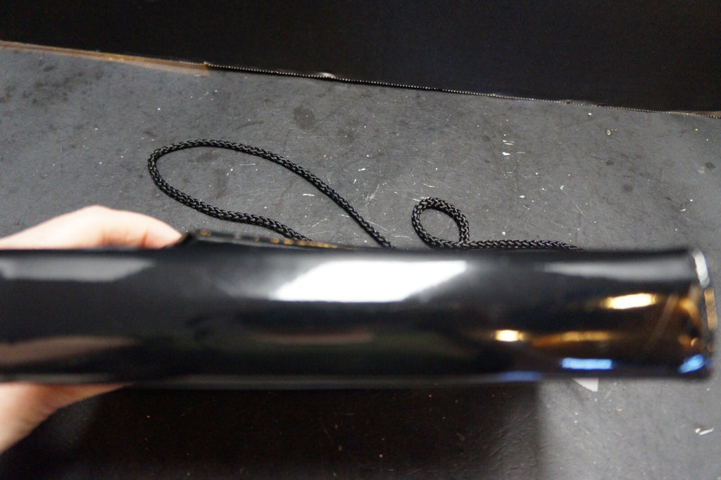 City Nights Black Patent Evening Bag Diagonal Velvet Stripe Flap
