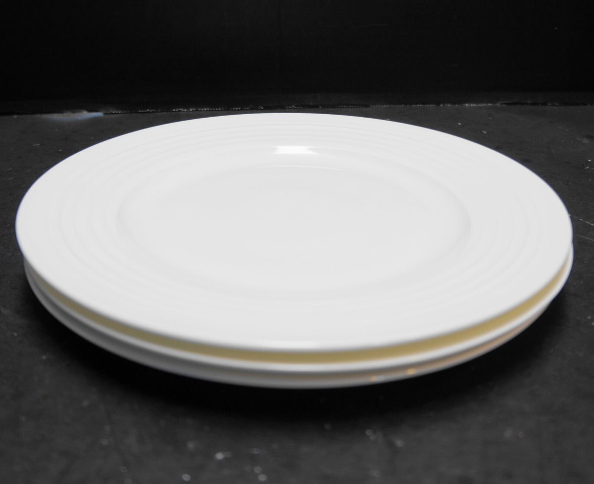 Mikasa Bone China Swirl White Salad Plates Set Of 3