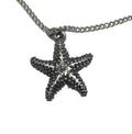 Pewter Starfish Pendant Necklace