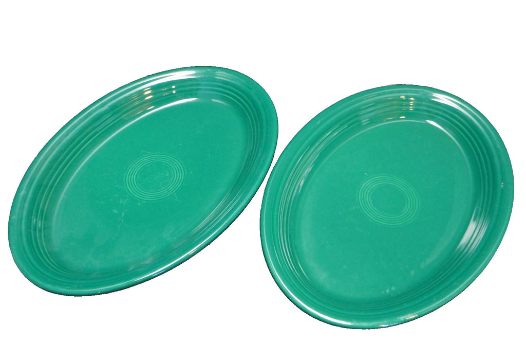 Homer Laughlin Fiesta Evergreen Large Oval Platters 13 1/2 IN Pair