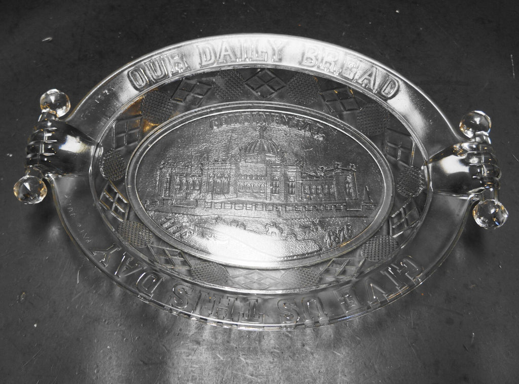 Atterbury Continental Centennial Bread Tray EAPG Pattern Glass