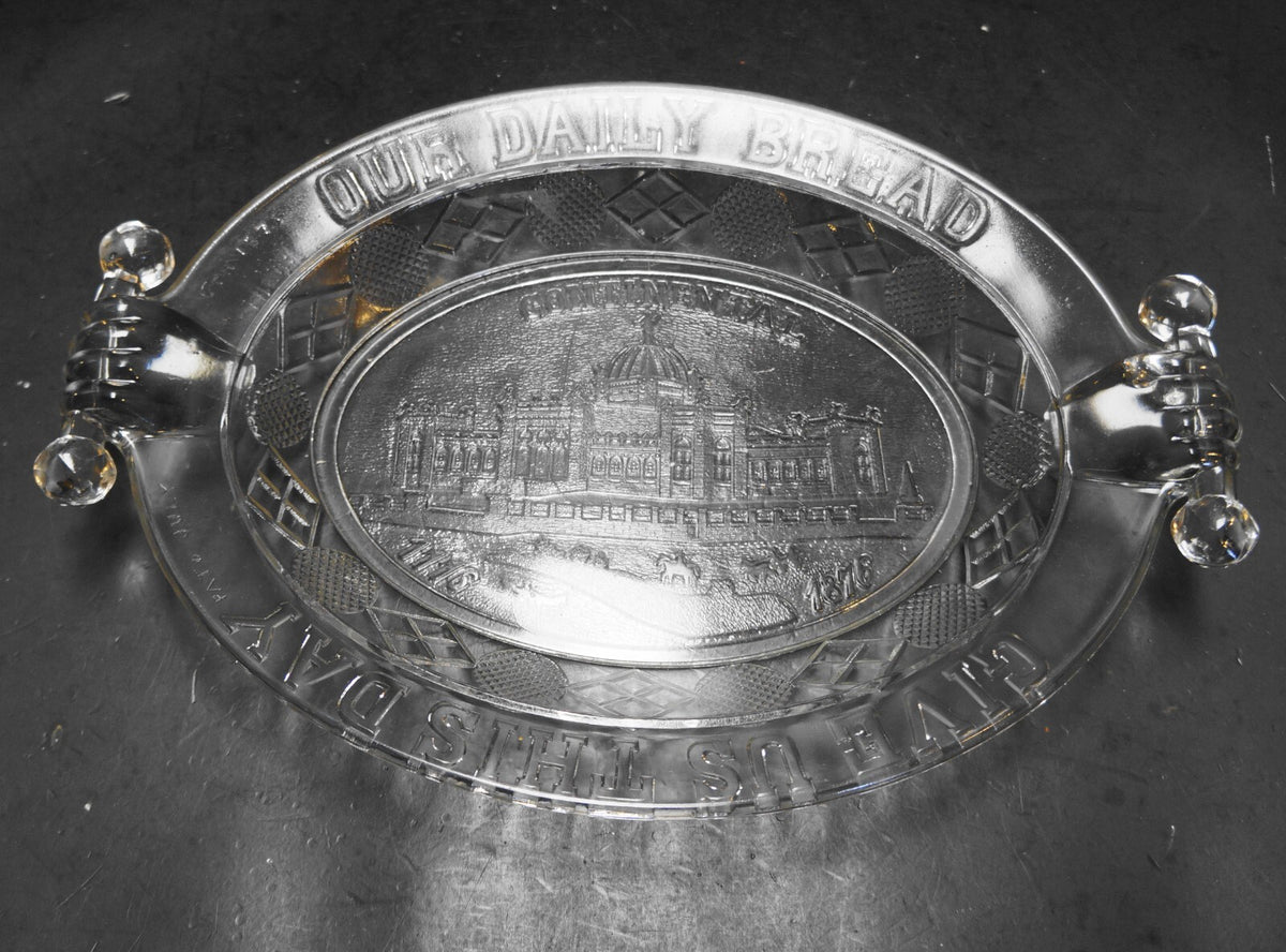 Atterbury Continental Centennial Bread Tray EAPG Pattern Glass
