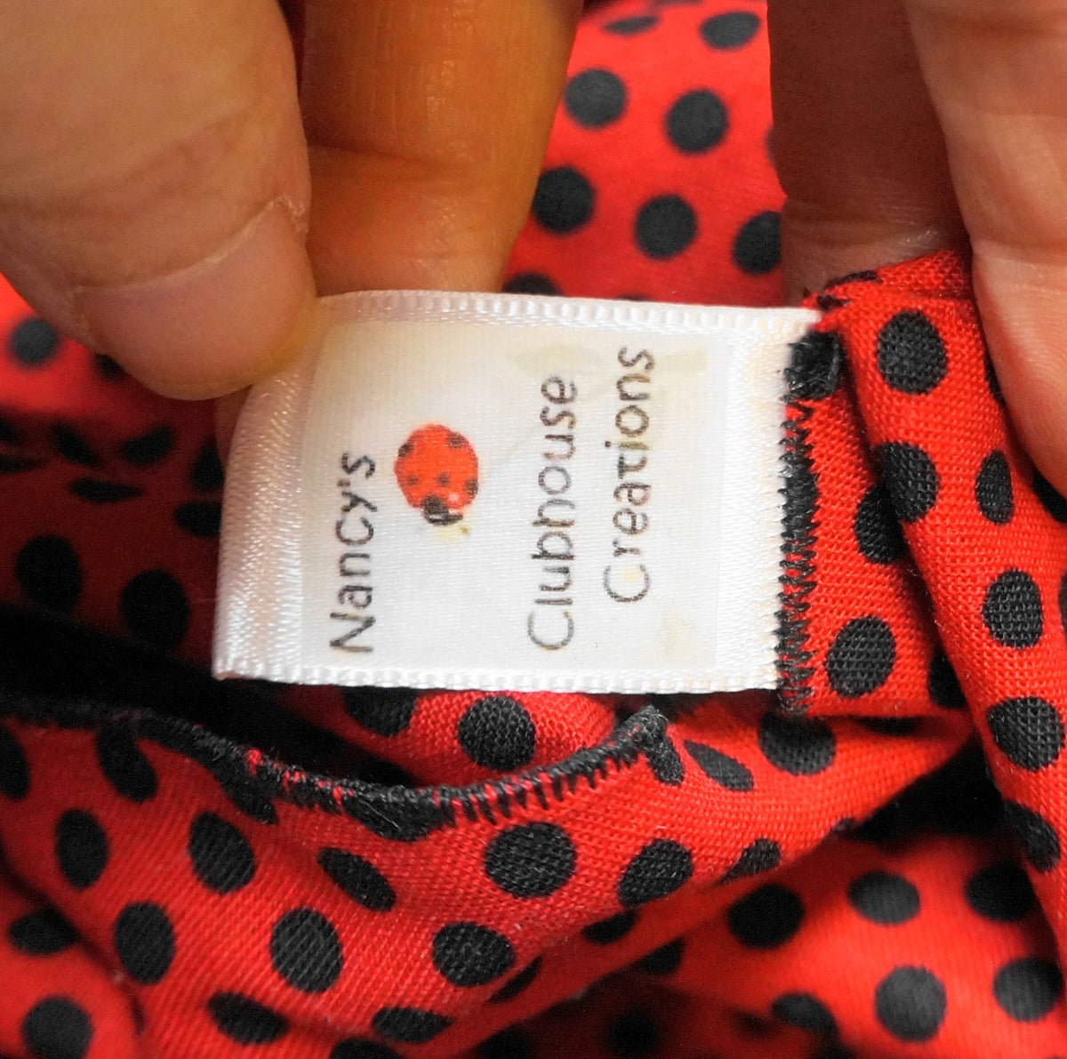 Red Black White Floral Print Quilted Purse Shoulder Bag Nancy Clubhouse Creation