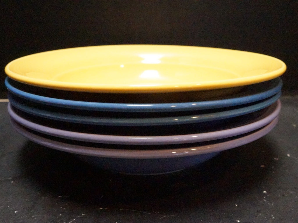 Nancy Calhoun Sky Blue Solid Colors Soup Bowls Pair