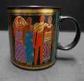 Laurel Burch Tribal Spirit 1988 Mug Black Gold