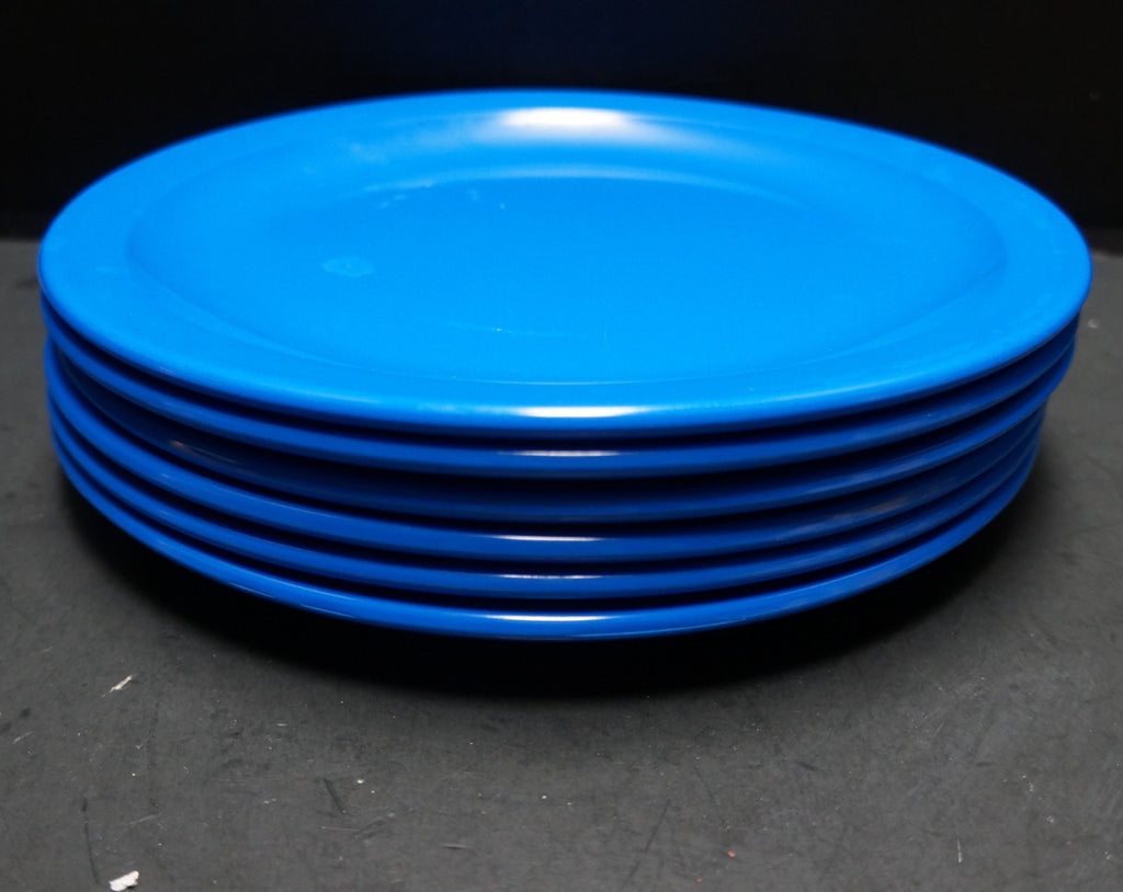Texas Ware Royal Blue Dinner Plates Set of 6 10 1/2 IN Melamine