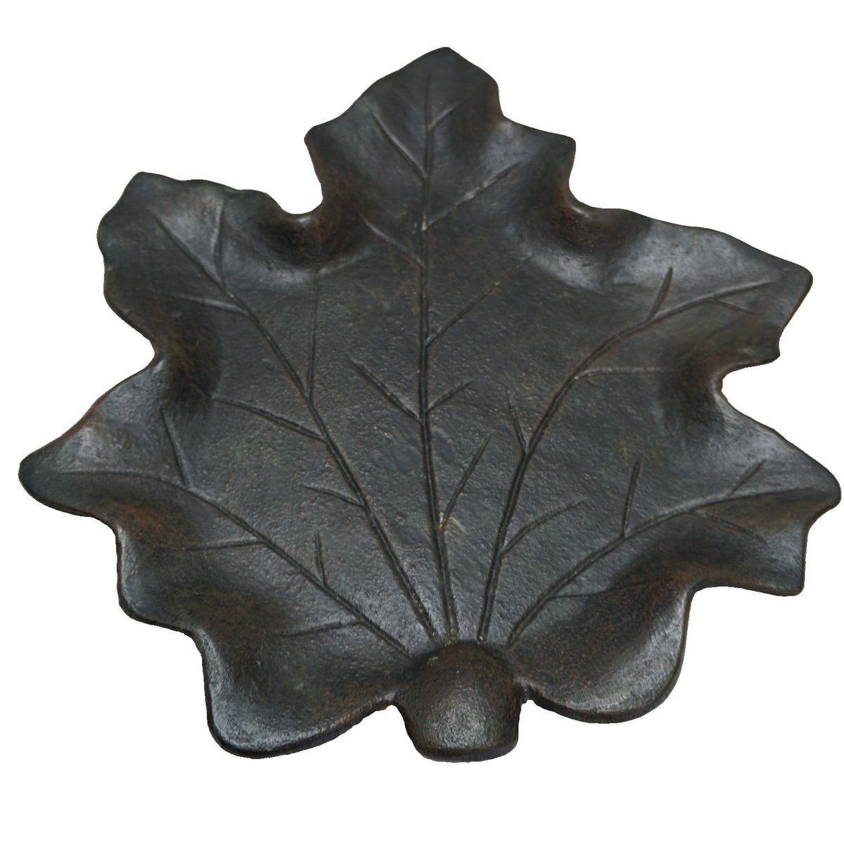 Target Halloween 2004 Novelty Cast Iron Leaf Dish Tray Candle Holder
