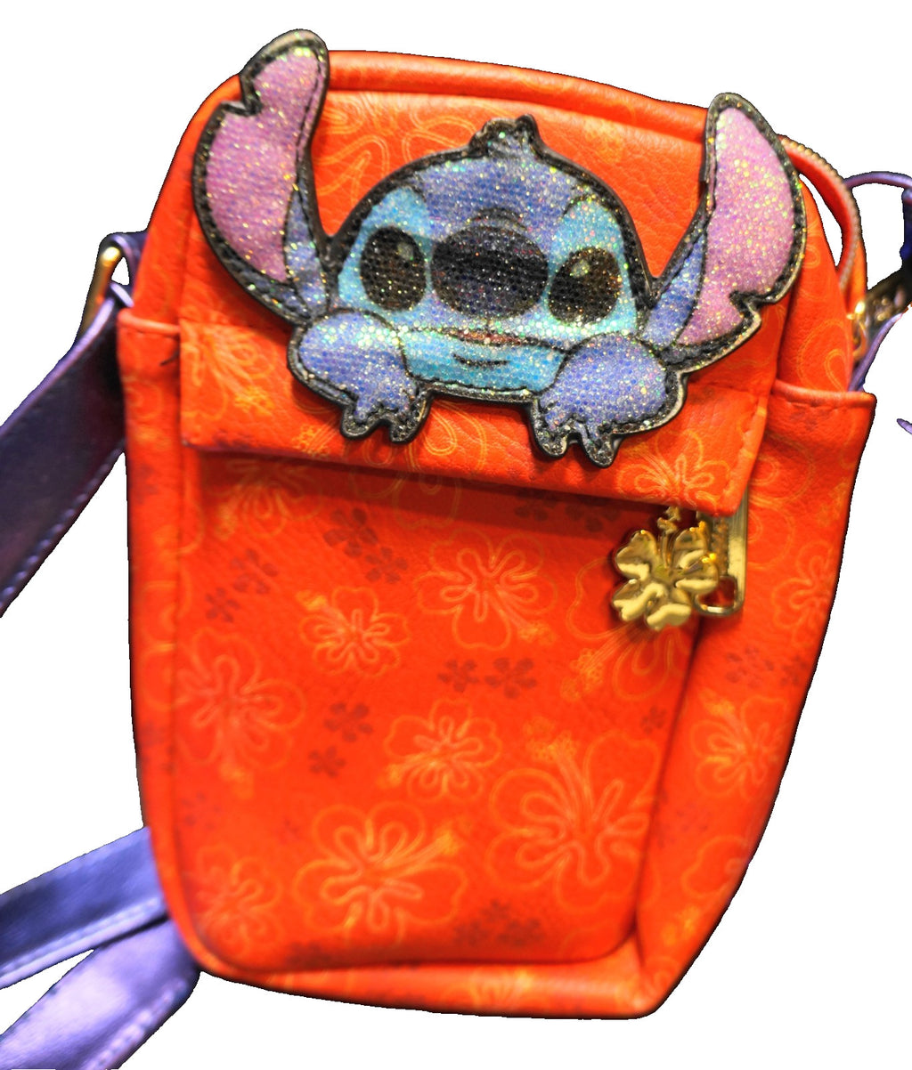 Buckle Down Lilo & Stitch Disney Red Hibiscus Crossbody Purse