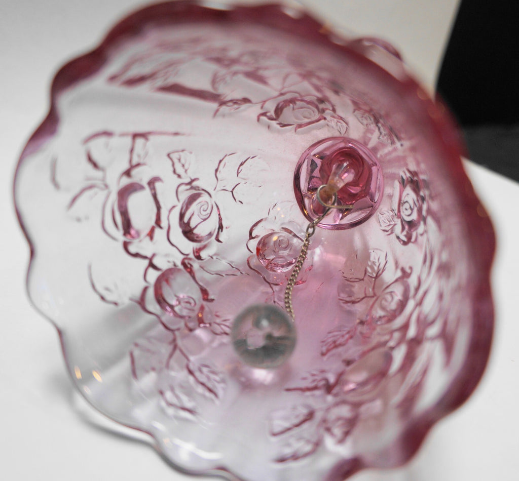 Fenton Colonial Pink Dusty Rose Bell Scalloped Rim