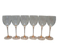Luminarc Cristal d'Arques Durand Rose Pink Stem Claret Wine Glasses Set of 6