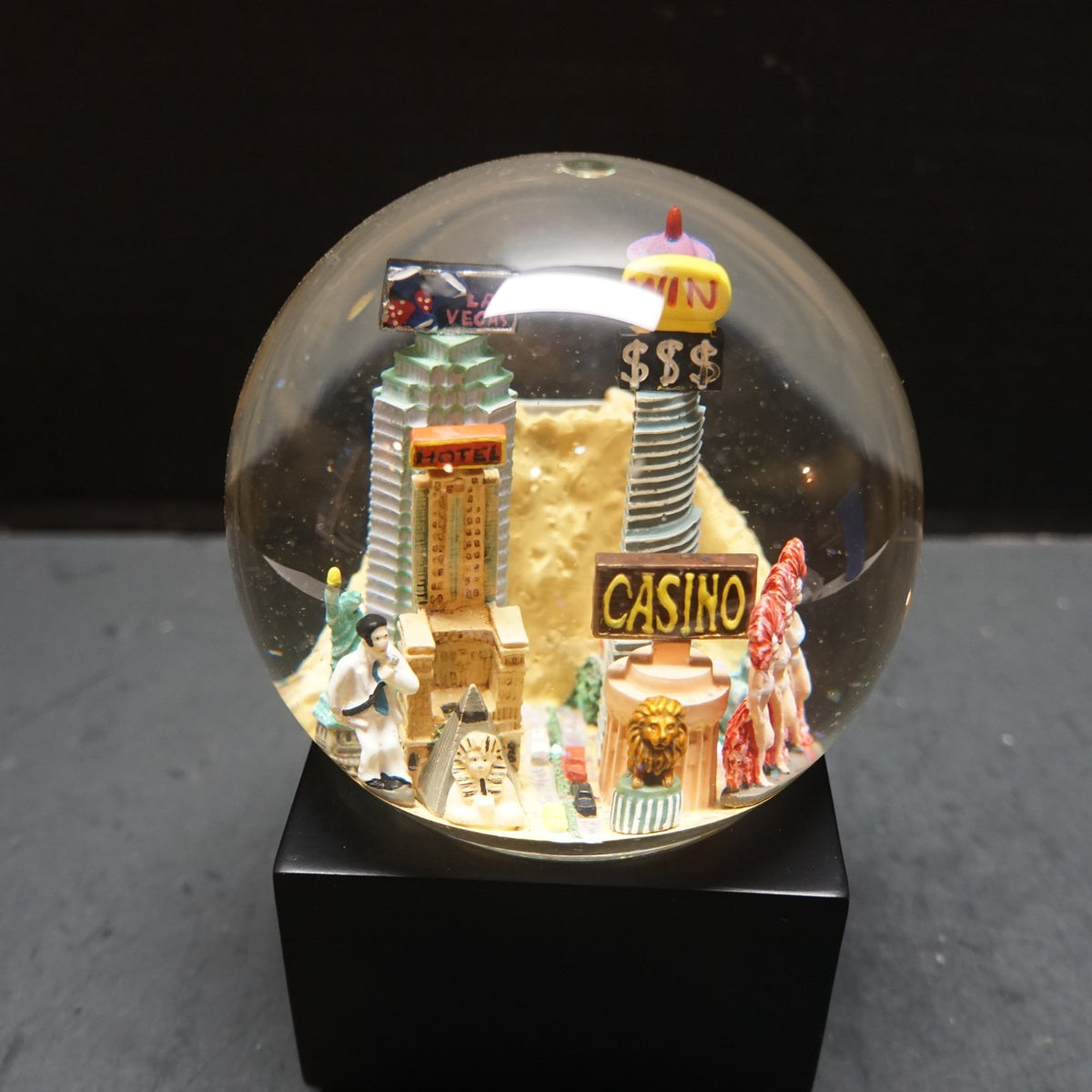 Saks Fifth Avenue Cityscape Snow Globe Las Vegas Music Box