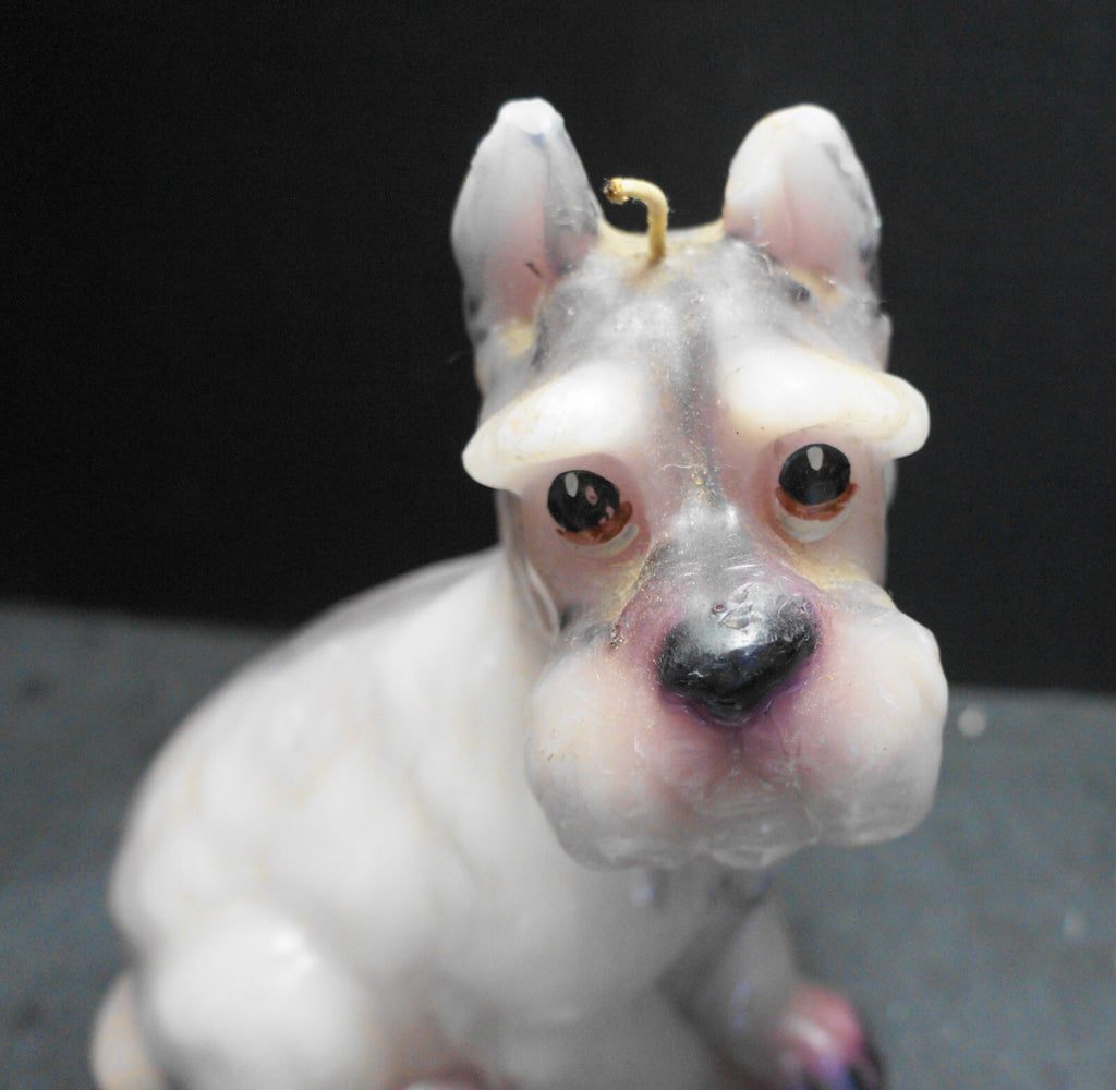 Wicks 'N Sticks Schnauzer Dog Figural Shaped Candle