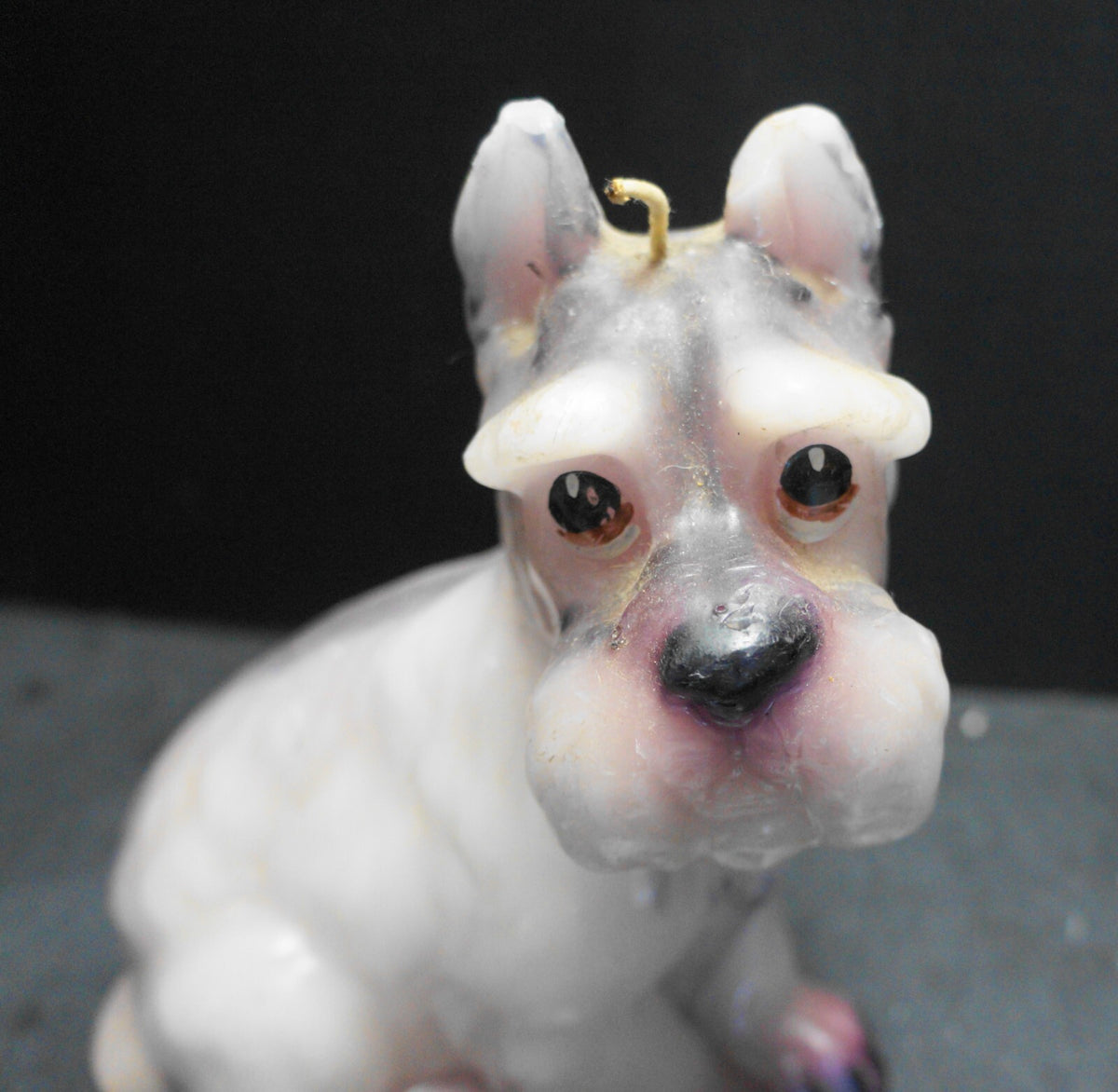 Wicks 'N Sticks Schnauzer Dog Figural Shaped Candle