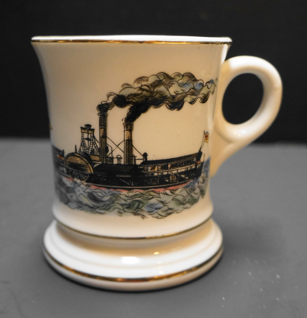Knobler Mustache Cup Shaving Mug Steamboat Japan