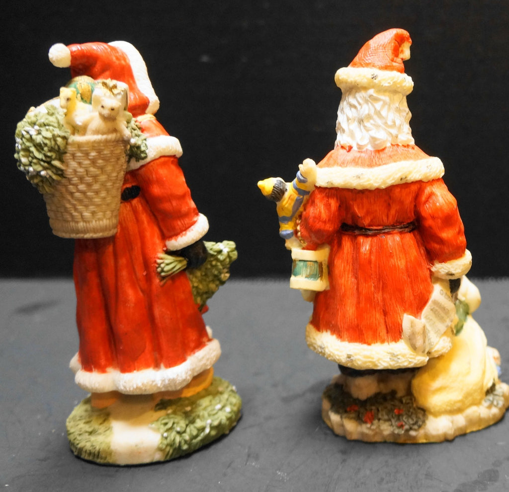 International Santa Claus Collection France Finland Figurines Pair 1993