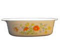 Corning Ware Wildflower A-2-B Square 2L Casserole No Lid