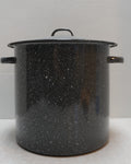 Gray Speckled Granite Ware Stock Pot 6 Qt 8" Used