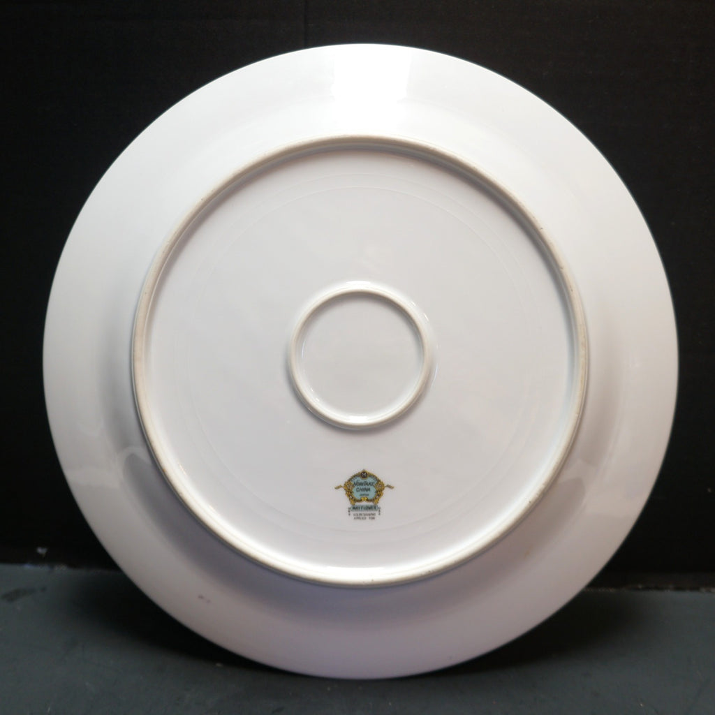 Noritake Mayflower Chop Plate Round Platter 1930s 12 IN