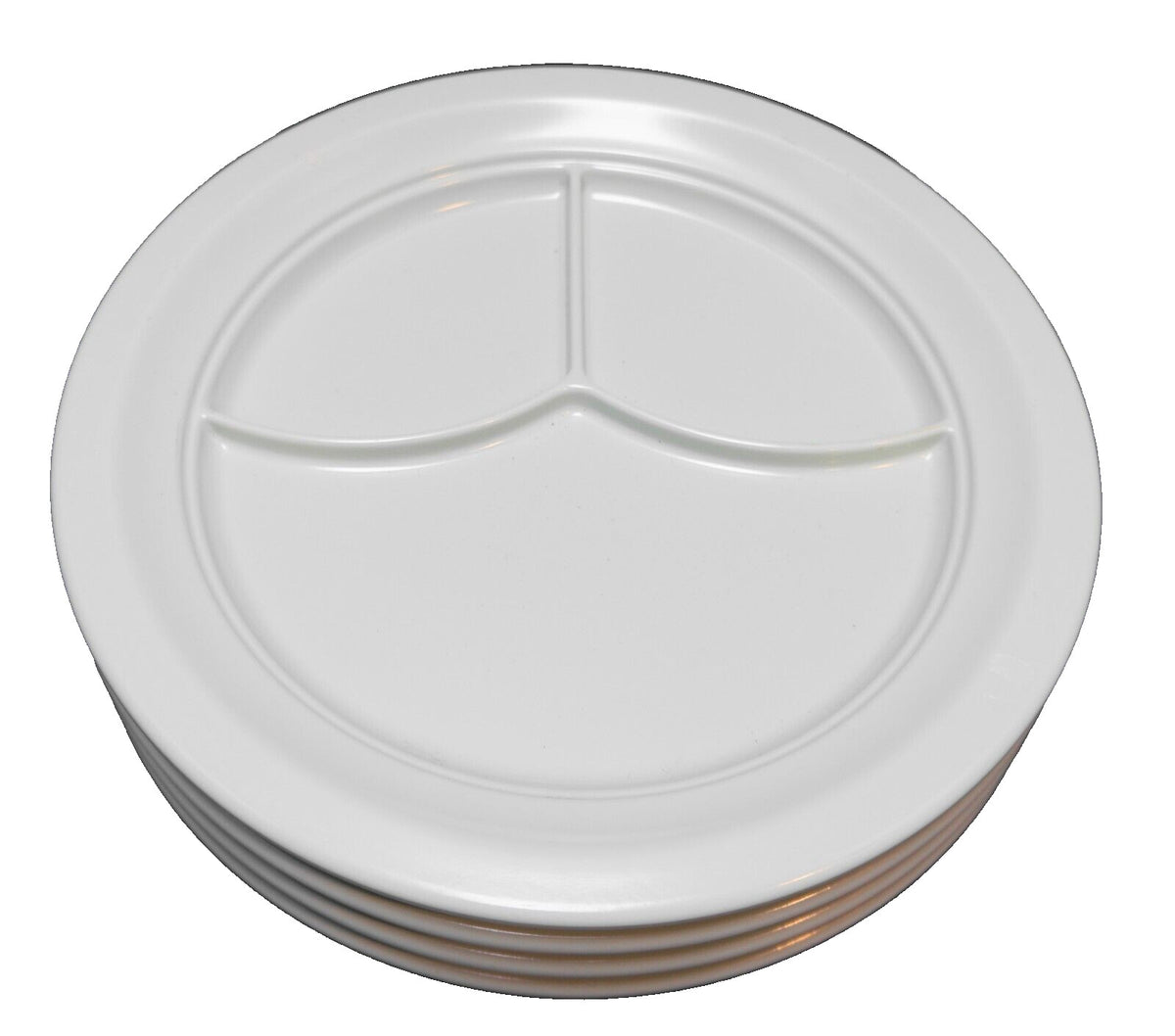 Arrowhead Envoy 100 Mint Green Melamine Divided Dinner Plates Set of 4