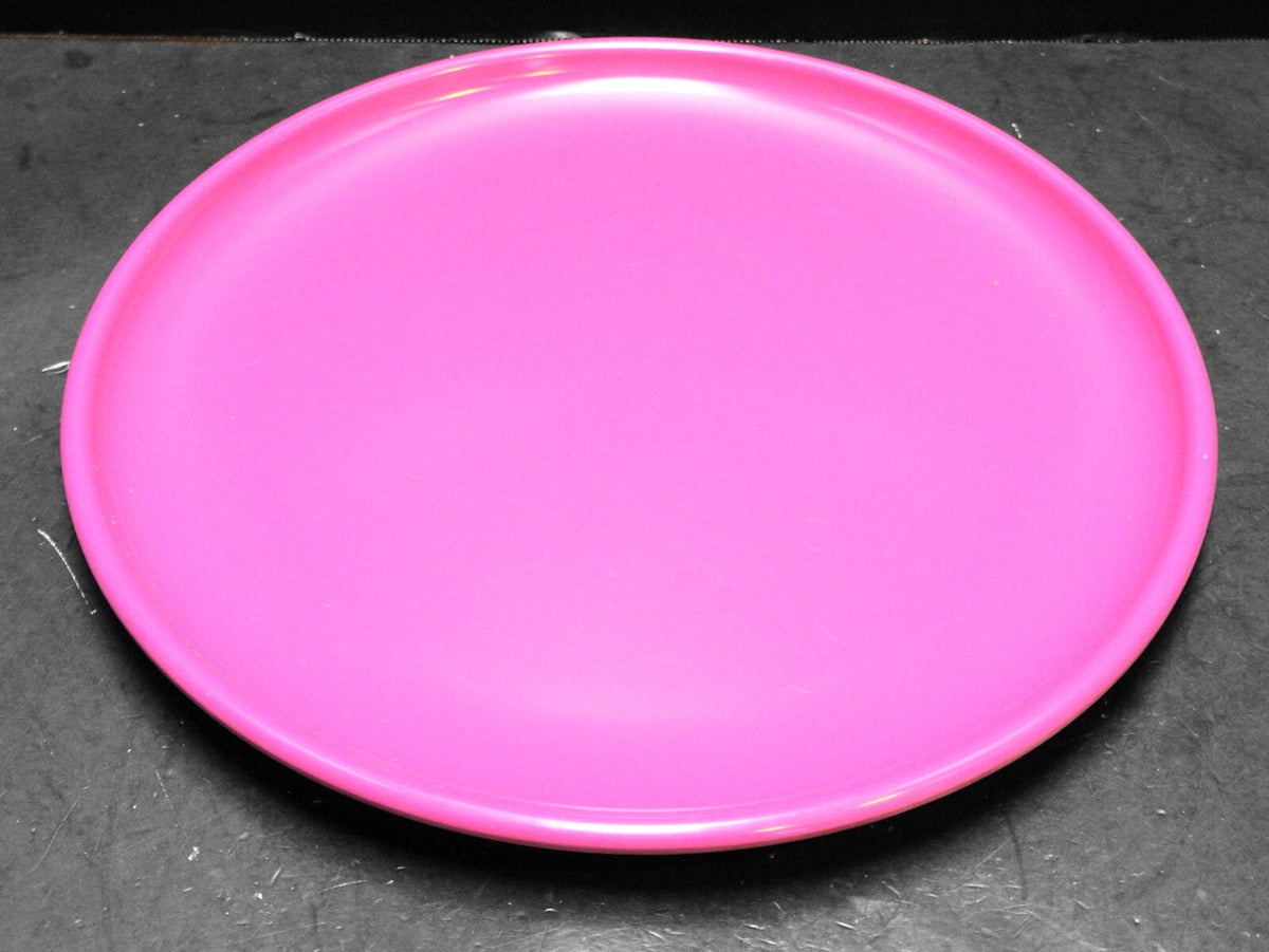 SRO Dallas Texas Plastics Manufacturing Co Hot Pink Round Platter 1980s