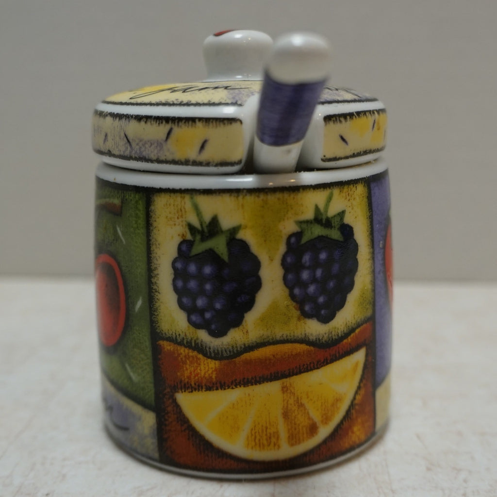 MSC International Joie de Vivre Jam Jelly Jar With Spoon