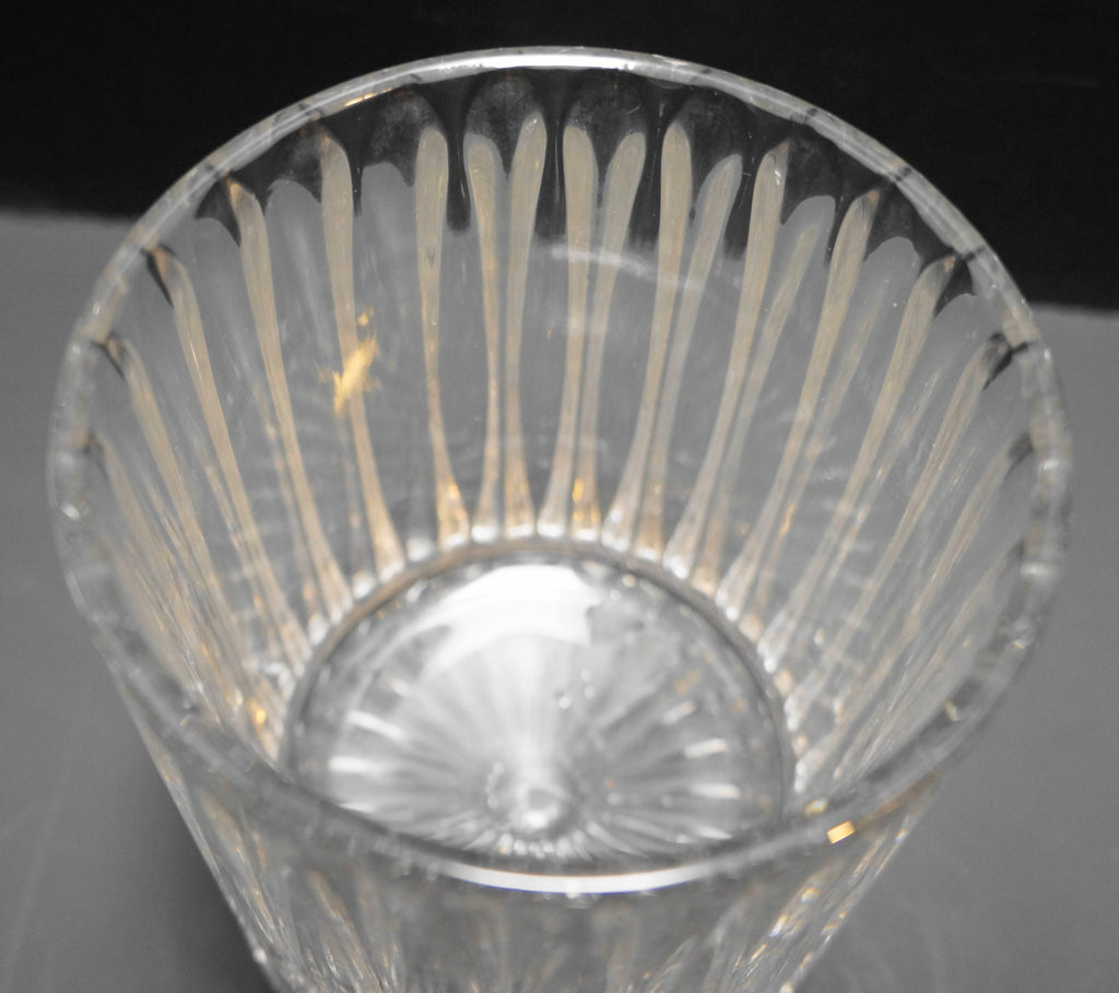 Crystal Clear Industries Vertical Cuts Biscuit Barrel Candy Jar Lead Crystal