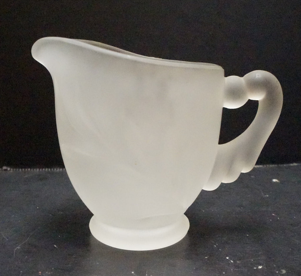 Indiana Glass Willow Frost Satin Creamer