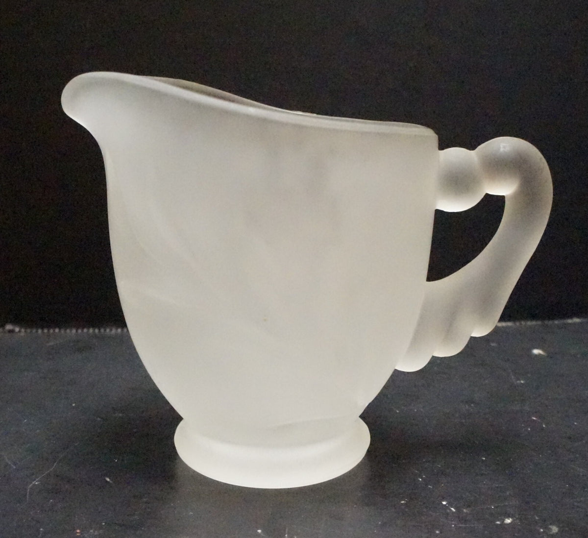 Indiana Glass Willow Frost Satin Creamer