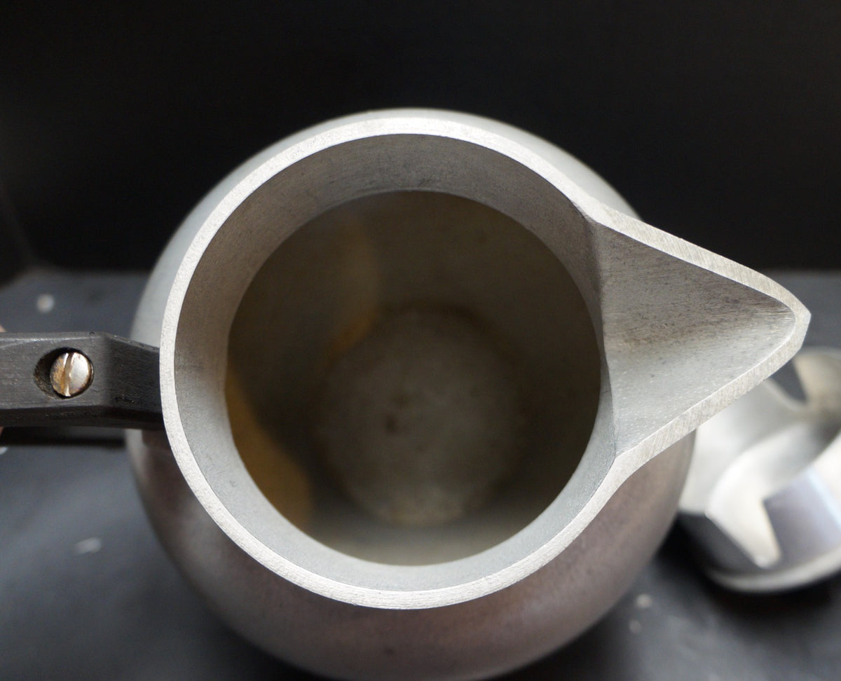 Banner Cook Ware Cast Aluminum Coffee Pot Wood Handles
