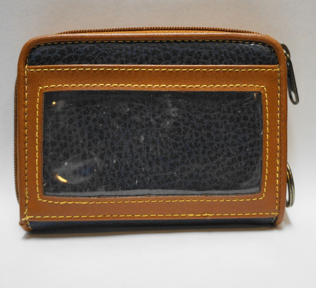 Navy Blue Esprit For The Nineties PVC Pebbled Wallet