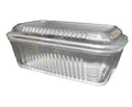 Borcam Pasabahce Ribbed Clear Tempered Glass Medium Refrigerator Dish