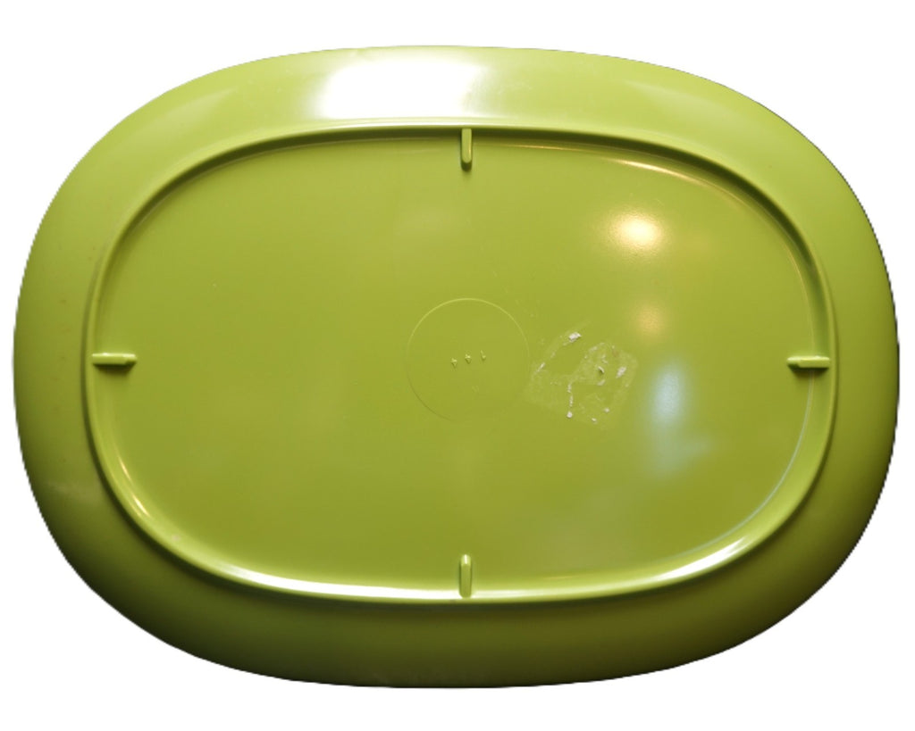 Texas Ware Thin Lime Green Rectangle Oval Bowl Platter