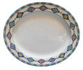 PFALTZGRAFF ATMOSPHERE CRYSTAFLORA LARGE SERVING OVAL PLATTER 14 3/4" X 13"