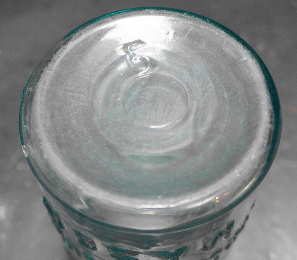 Atlas Strong Shoulder Pint Jar Aqua Glass No Lid