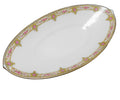 U.C. Limoges FB&CO France Oval Relish Dish Roses Scrolls