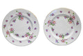 Royal Victoria England Fine Bone China Purple Floral Flowers Salad Plates