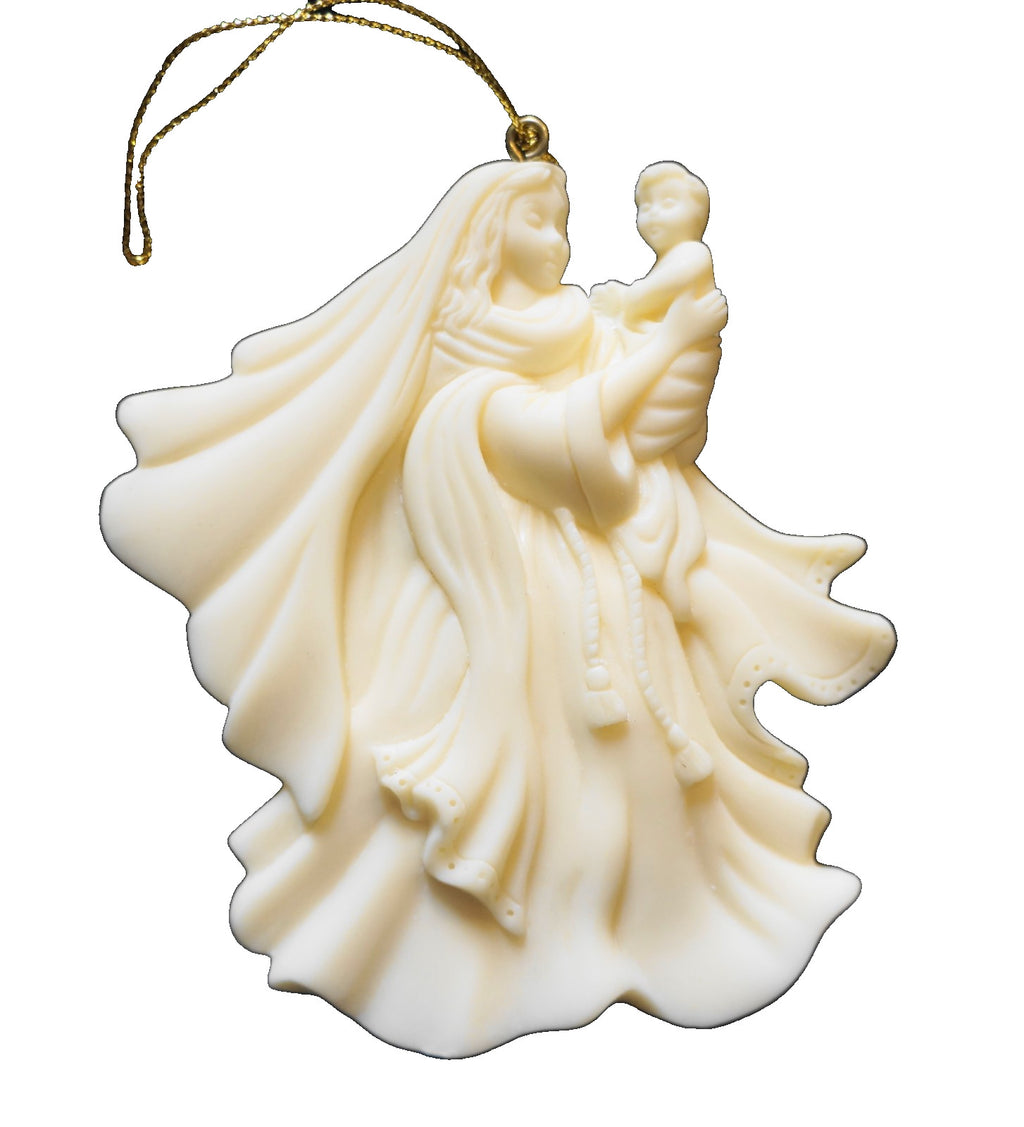 Avon Season's Joy Mother and Child Resin Ornament 1997