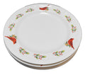 Gibson Winter Birds Cardinal Holly Dinner Plates Set of 4