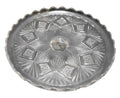 Bryce Higbee Sheaf With Diamonds EAPG Cake Stand Clear Glass