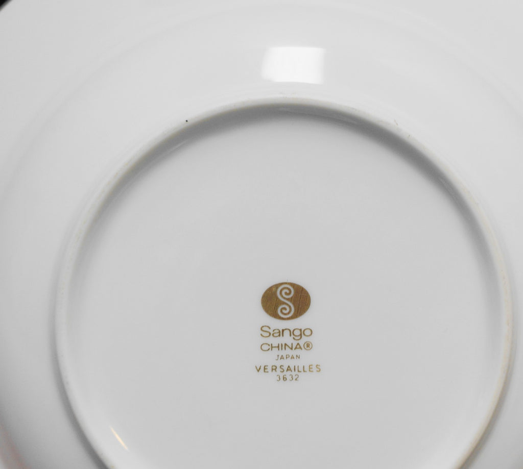 Sango Versailles Rimmed Soup Bowls Pair