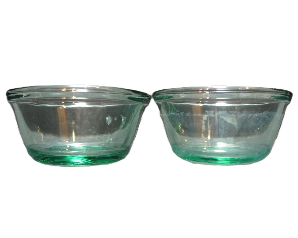Anchor Hocking Oven Basics Green Custard Cups Pair