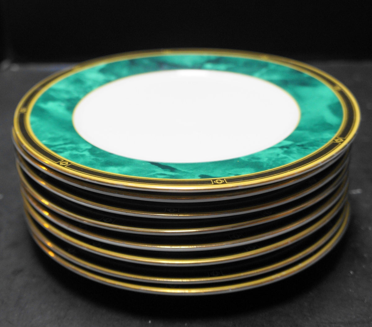 Retroneu Jade Garland Salad Plates Set of 8