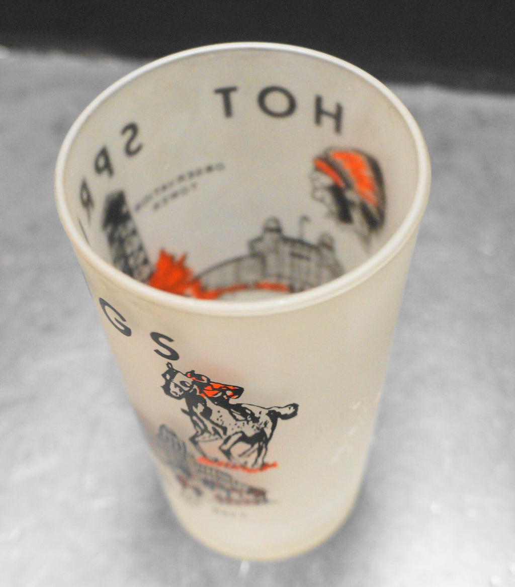 Hazel Atlas Gay Fad Hot Springs Arkansas Frosted Souvenir Tumbler