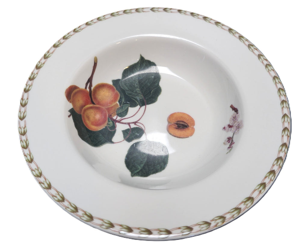 Queens Hooker Fruits Rimmed Soup Bowl Fine China India