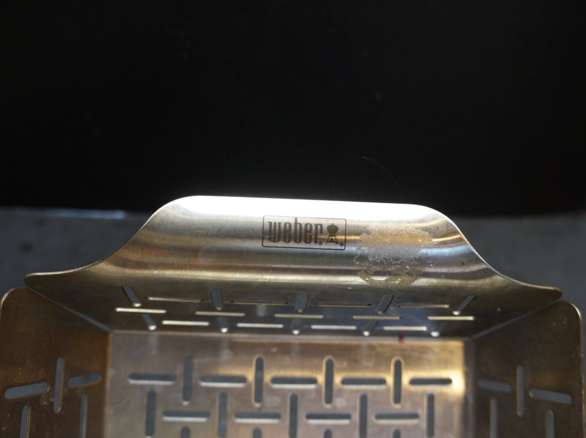 Weber Stainless Square Grill Basket 9 1/2" x 7 1/2" x 2 Used