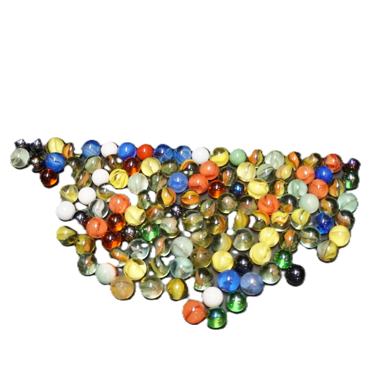 Vintage Glass Marbles Opaque Cat Eyes Mixed Lot 123