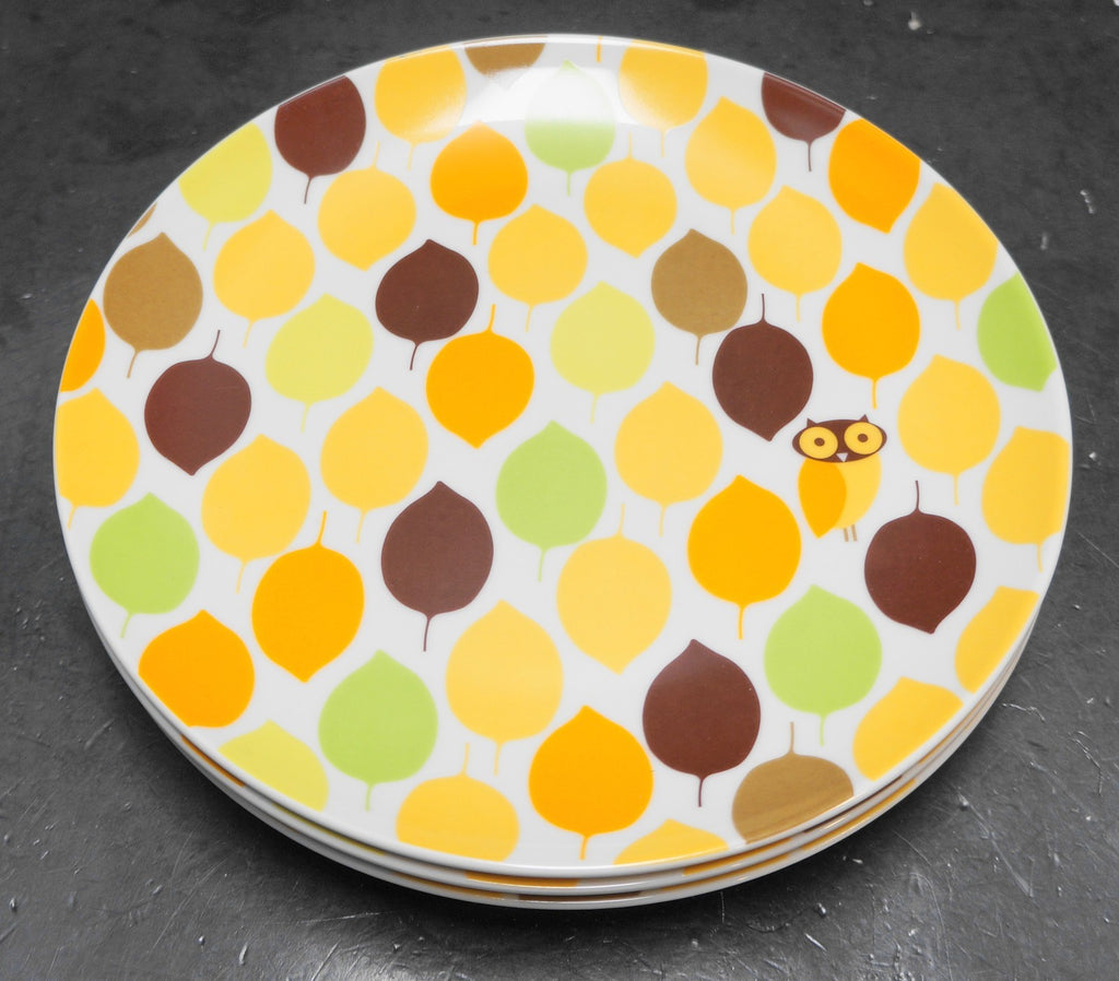 Rachael Ray Little Hoot Salad Plates Set of 4 8"